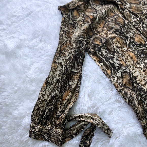 Zara Snake-print Blouse - Picture 7 of 11